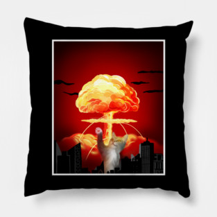 Funny Cat, Destroying Pillow