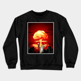 Funny Cat, Destroying Crewneck Sweatshirt