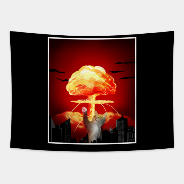 Funny Cat, Destroying Tapestry by logiamerch