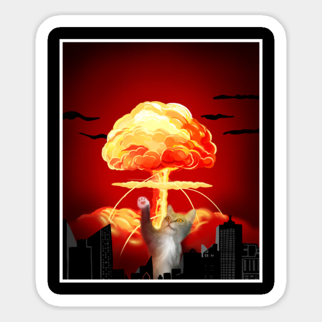 Funny Cat, Destroying Magnet by logiamerch