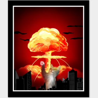 Funny Cat, Destroying Posters and Art