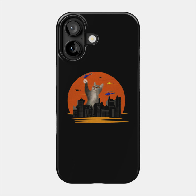 Funny Cat, Destroying, Cat Lover Phone Case by logiamerch