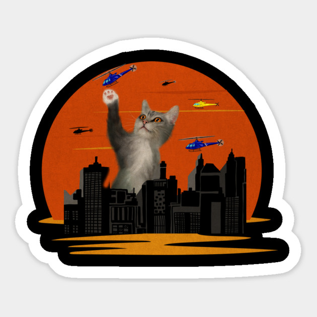 Funny Cat, Destroying, Cat Lover Magnet by logiamerch