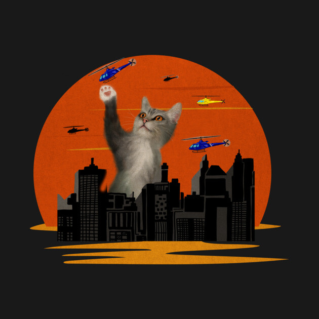 Funny Cat, Destroying, Cat Lover by logiamerch