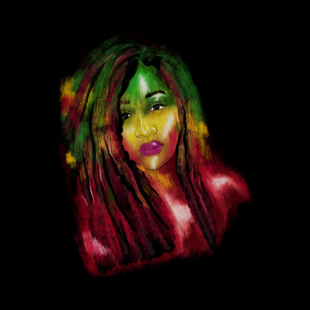 Rasta Woman, African Afro, Jamaica by logiamerch