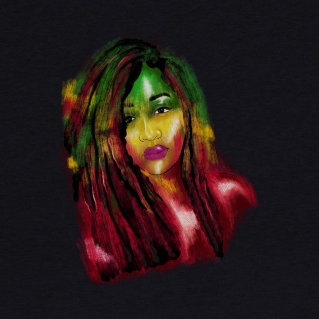 Rasta Woman, African Afro, Jamaica by logiamerch