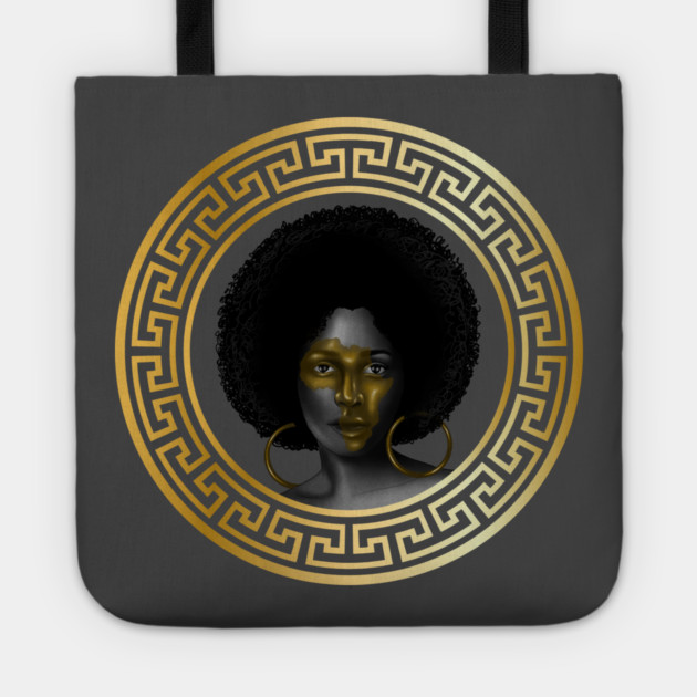 Afro Woman, Poud African Woman Tote by logiamerch