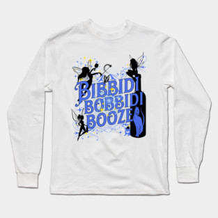 Cute Drinking Shirt for Cinderella and Fairy God Mother Fans Long Sleeve T-Shirt