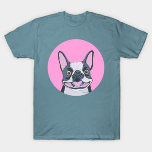 Smiling Boston Terrier Dog T-Shirt