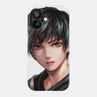 Grey Hair Anime Boy Phone Case