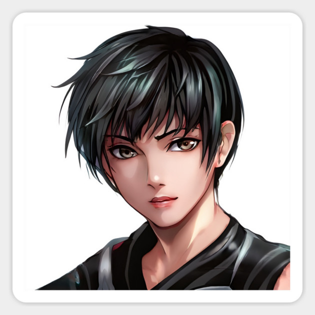 Grey Hair Anime Boy Magnet by animegirlnft