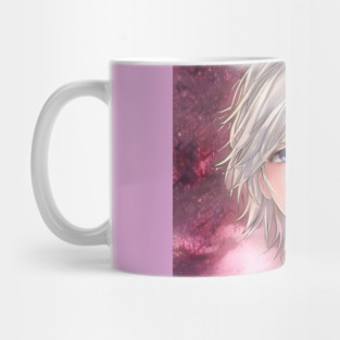 White Hair Anime Boy Mug