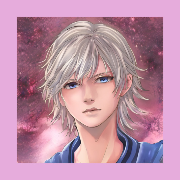 White Hair Anime Boy by animegirlnft