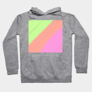 Yellow pink green watercolor abstract art Hoodie