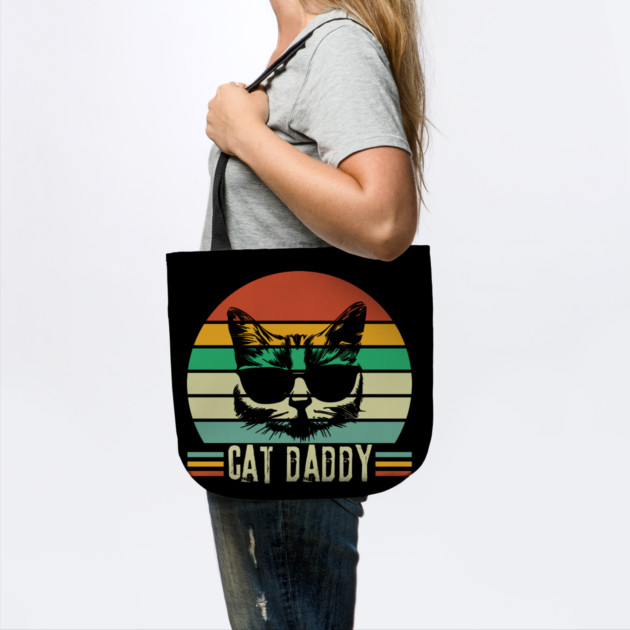 Retro Cat Daddy Gift For Cat Owner Dad by The WYLD Tribe