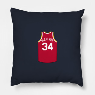 Hakeem Olajuwon Houston Jersey Qiangy Pillow