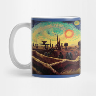 Starry Night in Mos Eisley Tatooine Mug