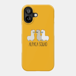 Alpaca Squad, Funny Cute Alpaca Phone Case