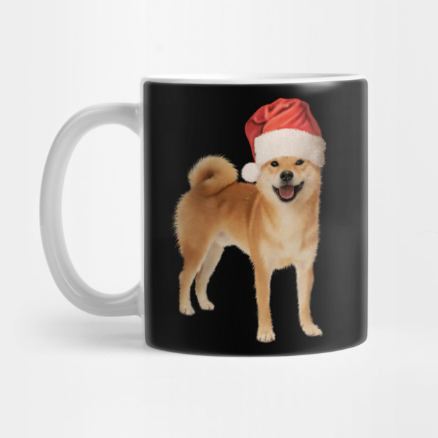 Funny Shiba Dog, Santa Hat, Xmas by logiamerch