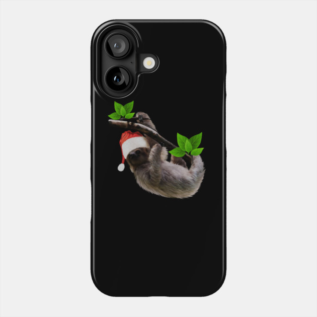 Funny Soth, Xmas Santa Hat, Christmas Animal Phone Case by logiamerch