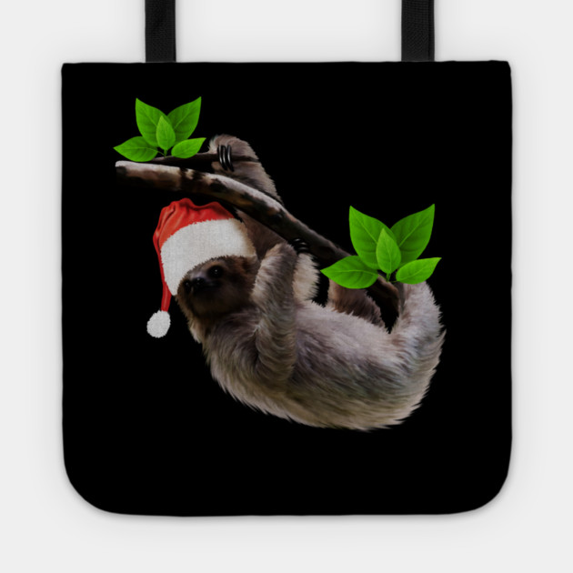 Funny Soth, Xmas Santa Hat, Christmas Animal Tote by logiamerch