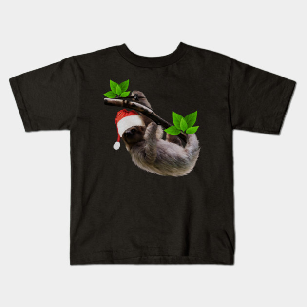 Funny Soth, Xmas Santa Hat, Christmas Animal Kids T-Shirt by logiamerch