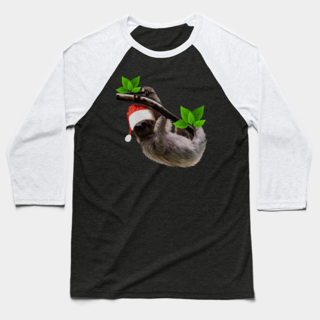 Funny Soth, Xmas Santa Hat, Christmas Animal Baseball T-Shirt by logiamerch