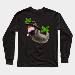 Funny Soth, Xmas Santa Hat, Christmas Animal Long Sleeve T-Shirt
