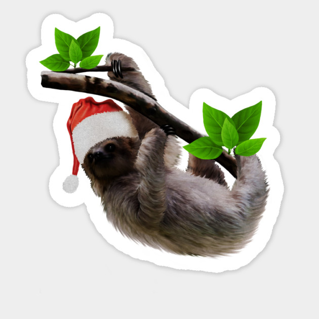 Funny Soth, Xmas Santa Hat, Christmas Animal Sticker by logiamerch