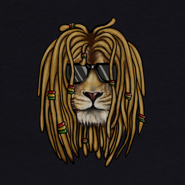 African Rasta lion, Dreadlocks by logiamerch