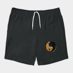 Yin Yang Symbol, Jaguar Cat, Black Panther Animal Shorts