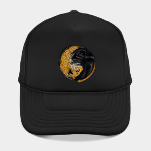 Yin Yang Symbol, Jaguar Cat, Black Panther Animal Hat