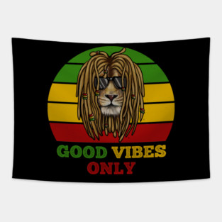 Rasta Lion, Good Vibes, African Tapestry
