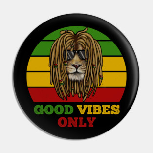 Rasta Lion, Good Vibes, African Pin