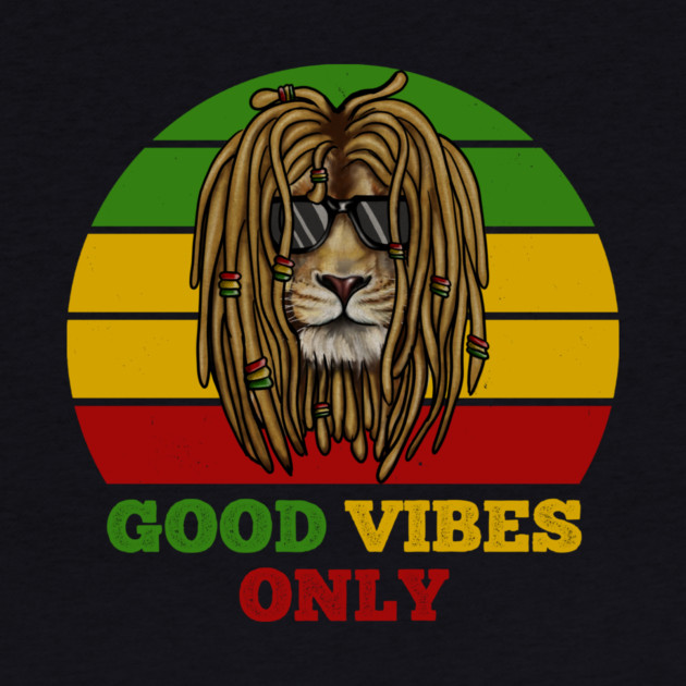 Rasta Lion, Good Vibes, African by logiamerch