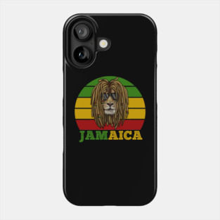 Jamaica Rasta, African Lion, Jamaican Phone Case