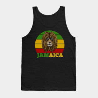 Jamaica Rasta, African Lion, Jamaican Tank Top