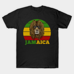 Jamaica Rasta, African Lion, Jamaican T-Shirt