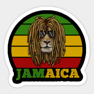 Jamaica Rasta, African Lion, Jamaican Magnet