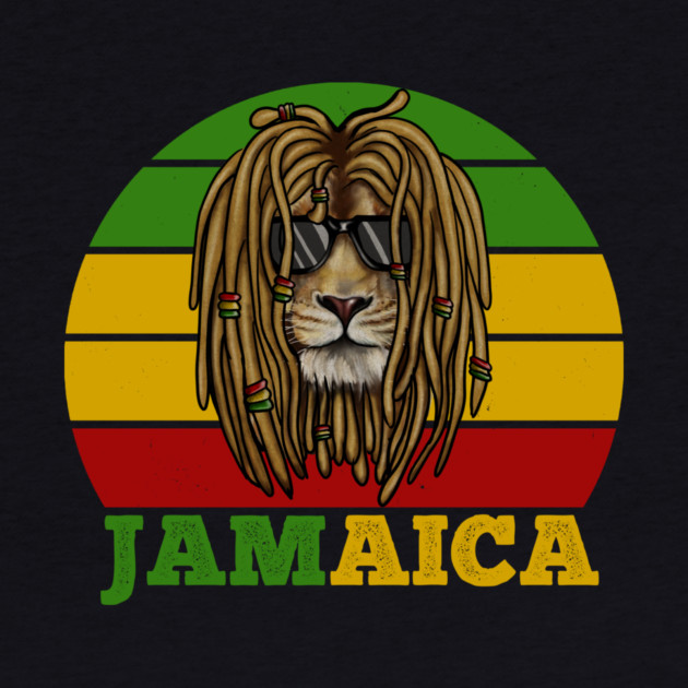 Jamaica Rasta, African Lion, Jamaican by logiamerch