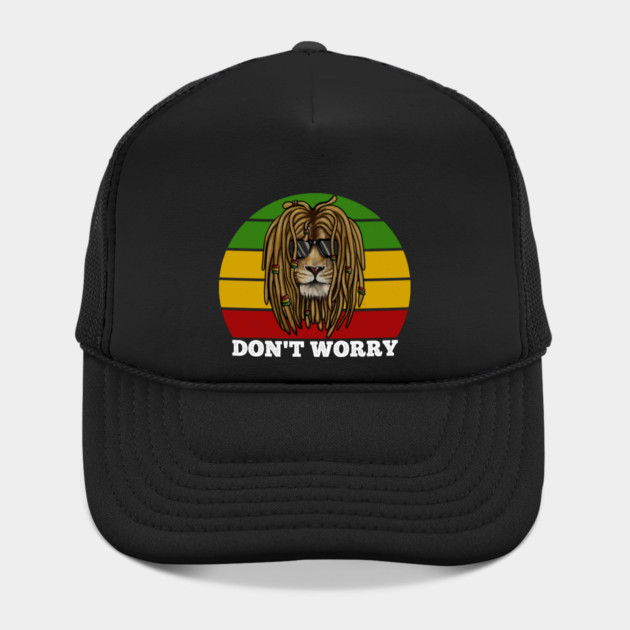 Don't Worry, Jamaica, Rasta African Lion by logiamerch