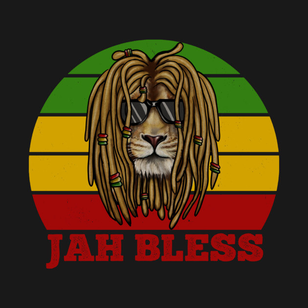 Jah Bless, Jamaica, Rasta African Lion by logiamerch