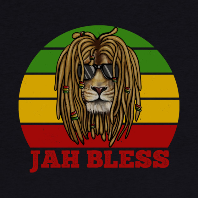Jah Bless, Jamaica, Rasta African Lion by logiamerch