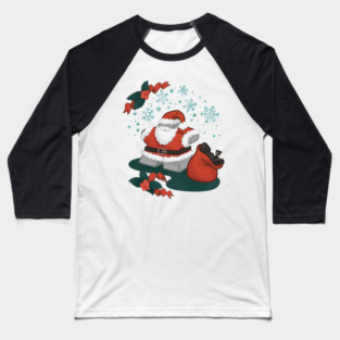 Santa Meeple Baseball T-Shirt