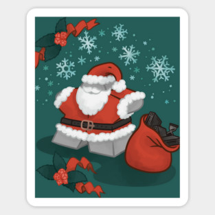 Santa Meeple Sticker