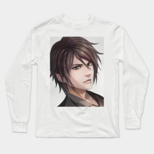 Grey Hair Anime Boy Long Sleeve T-Shirt