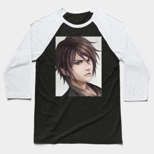 Grey Hair Anime Boy Baseball T-Shirt