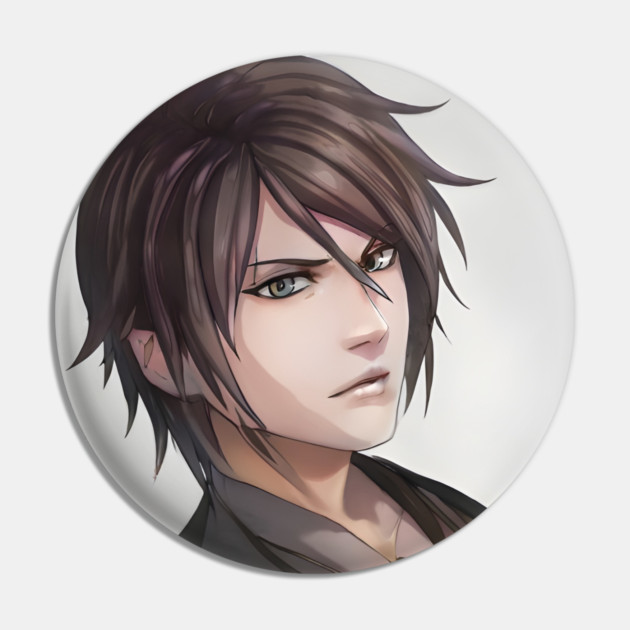Grey Hair Anime Boy Pin by animegirlnft