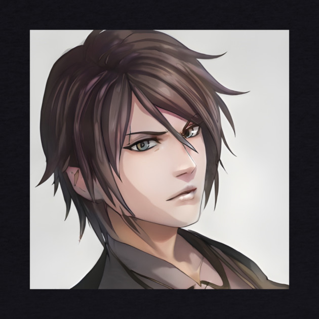 Grey Hair Anime Boy by animegirlnft