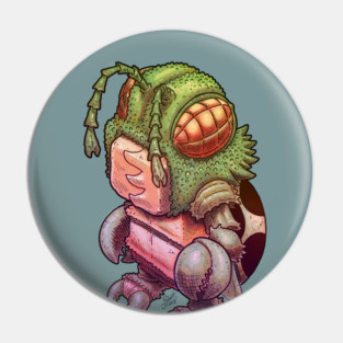 B Movie Monster Bug Pin